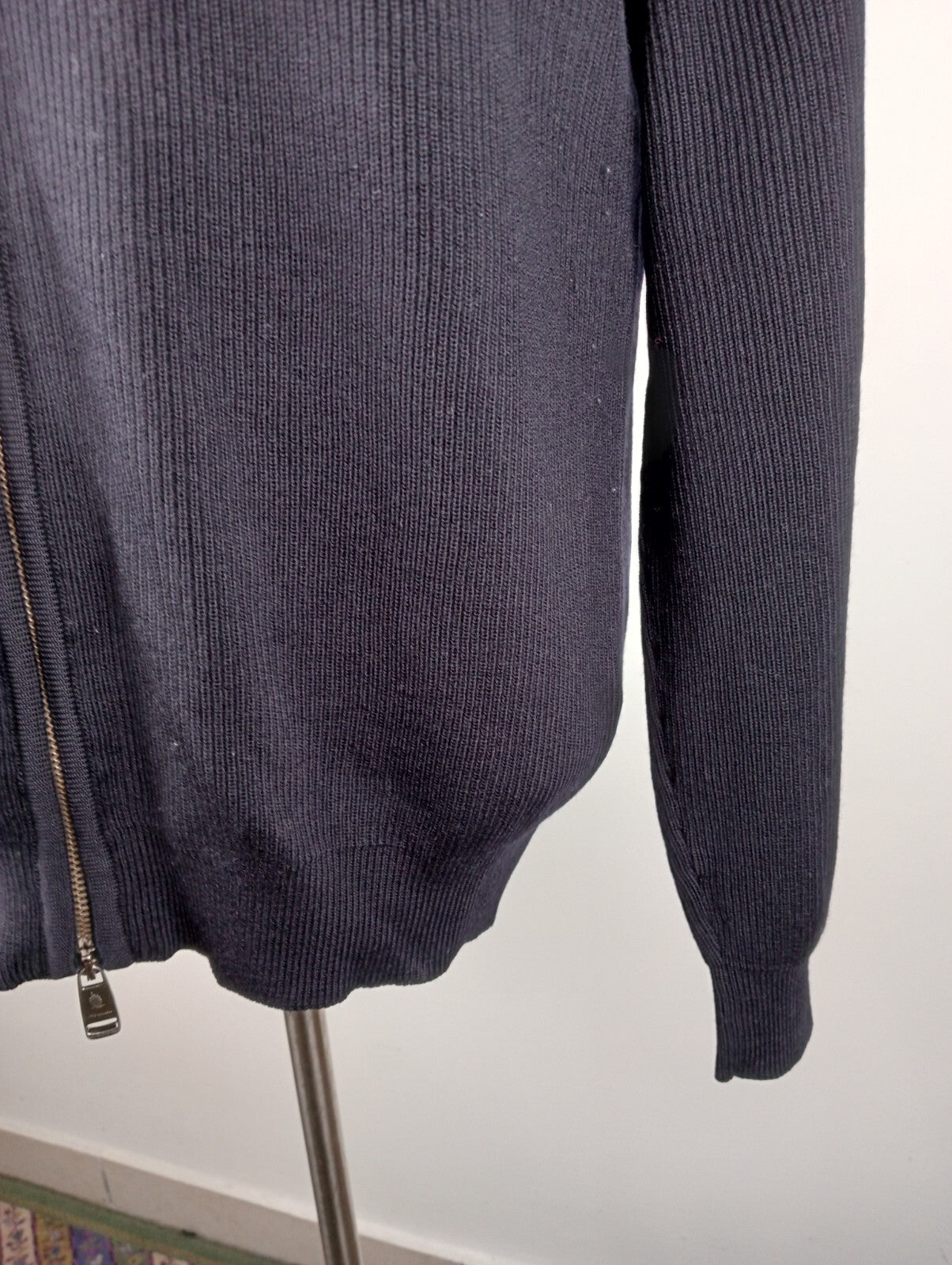MARINA YACHTING MAGLIONE ZIP LANA WOOL VINTAGE UOMO Tg. L MAN SWEATER CASUAL