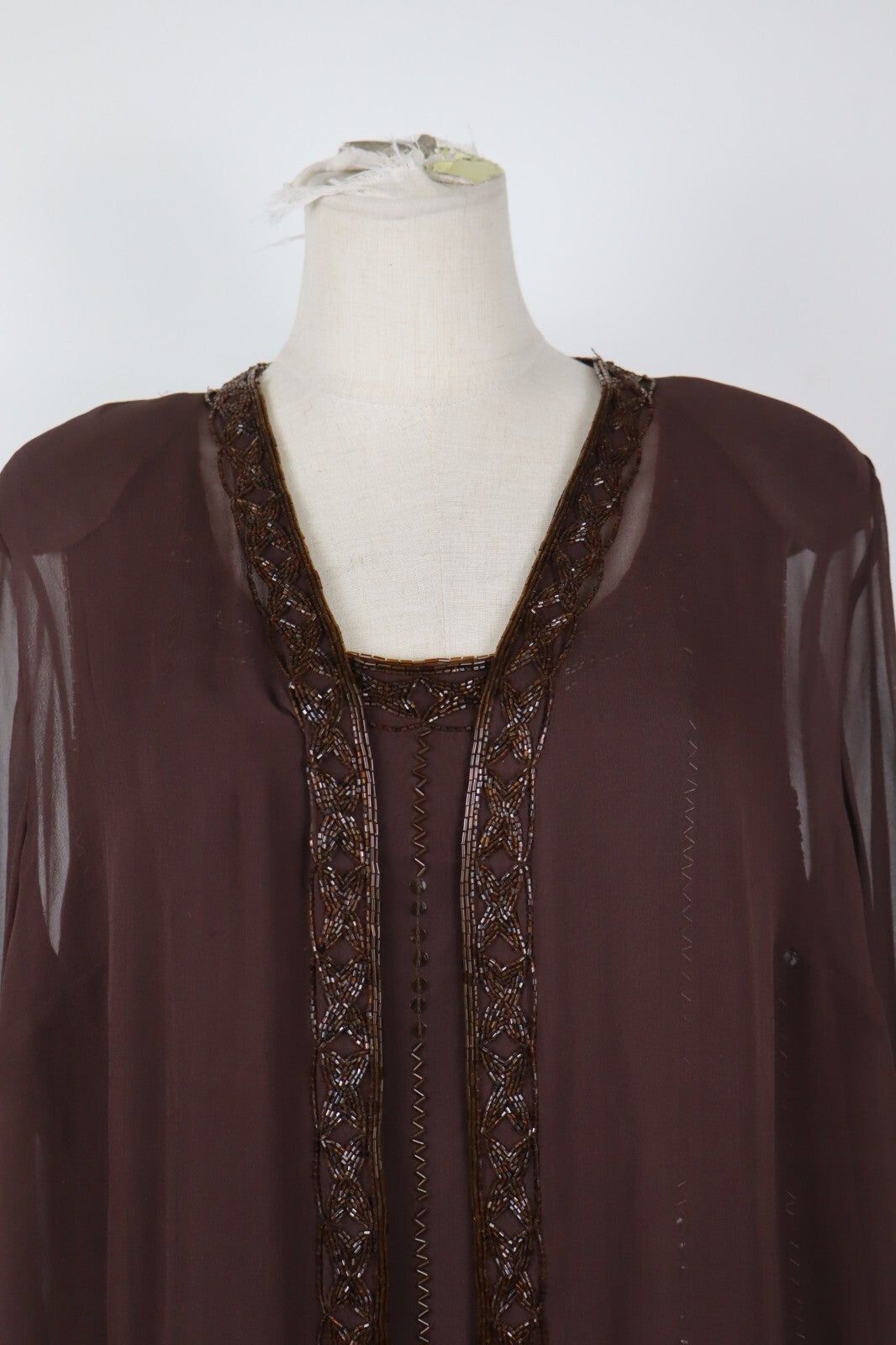 MARINA RINALDI COMPLETO DONNA Tg. 21 MAGLIA COPRISPALLE TWIN SET DRESS VINTAGE