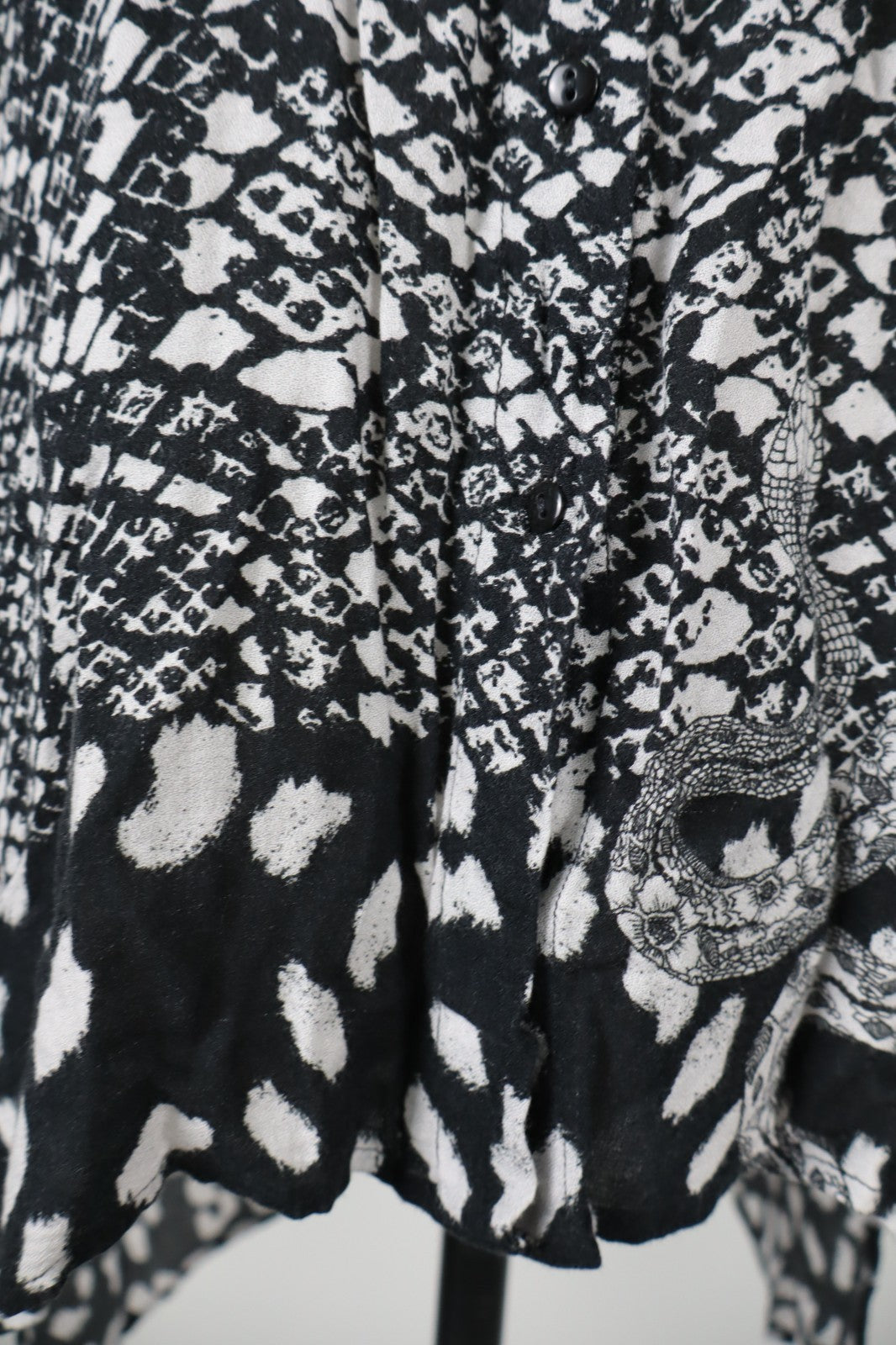 DESIGUAL CAMICIA DONNA TG. XL WOMAN SHIRT CASUAL VINTAGE ANIMALIER