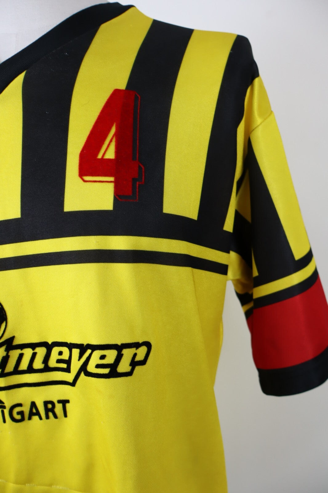 ERIMA STOCCARDA N 4 MAGLIA CALCIO UOMO TG L SOCCER VINTAGE MADE WEST GERMANY