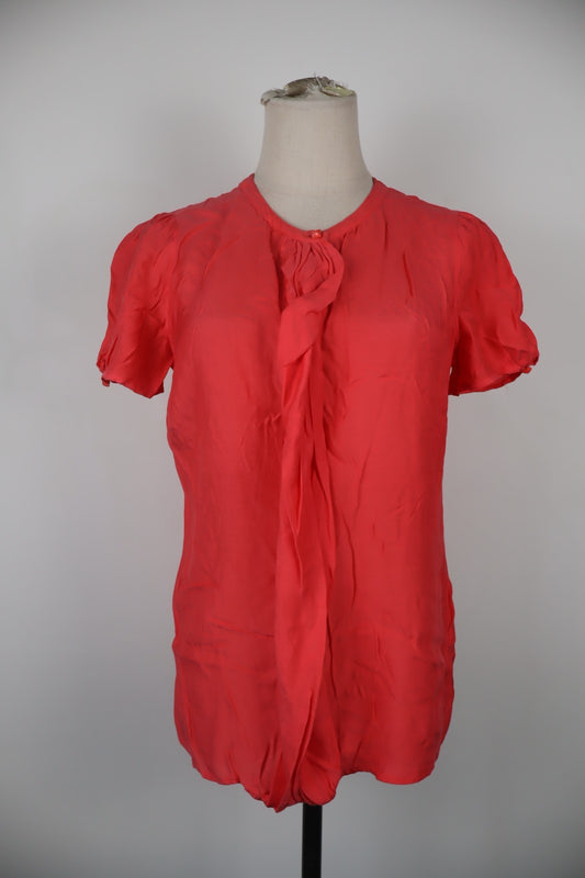 AJ ARMANI JEANS MAGLIA BLUSA DONNA TG. 40 WOMAN CASUAL VINTAGE T-SHIRT LOGO