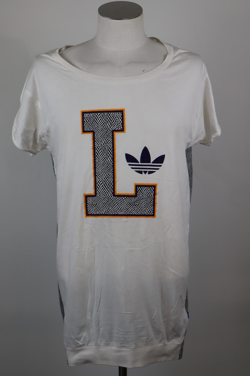 ADIDAS  MAGLIA DONNA TG 42 WOMAN CASUAL VINTAGE T-SHIRT TOP COTONE RICH MNISI