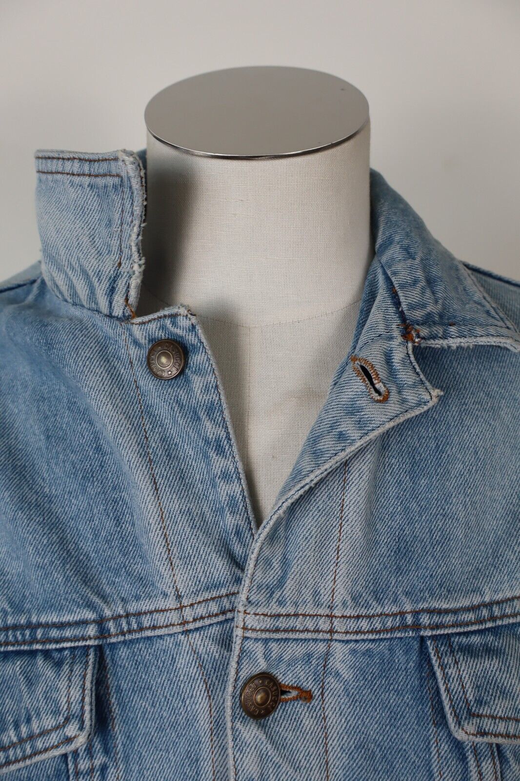 CASUCCI C-001 GIACCA GIUBBINO JEANS DENIM UOMO Tg 32 MAN CASUAL VINTAGE JACKET