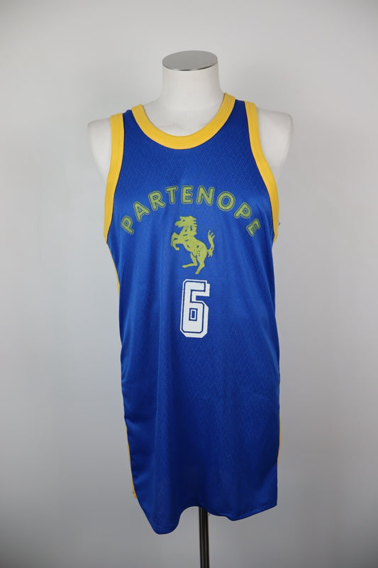 PARTENOPE N 6 CANOTTA MAGLIA UOMO TG. 52 MAN T-SHIRT BASKET SPORT PALLACANESTRO