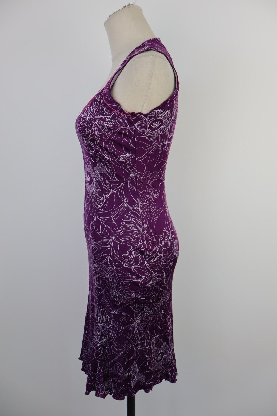 VESTITO DONNA TG S WOMAN RETRO' LUXURY FUNKY GROOVY VINTAGE CHIFFON Y2K 2000'S