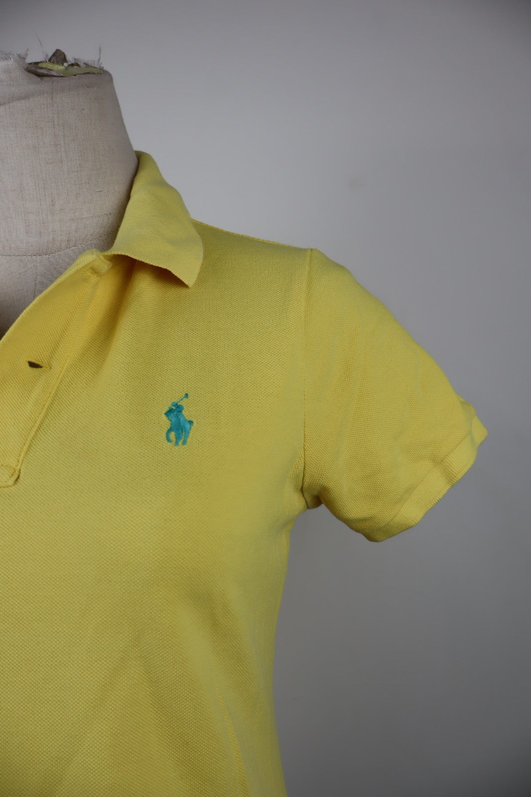 RALPH LAUREN SKINNY POLO DONNA COTONE TG. S WOMAN SHIRT CASUAL VINTAGE COTTON