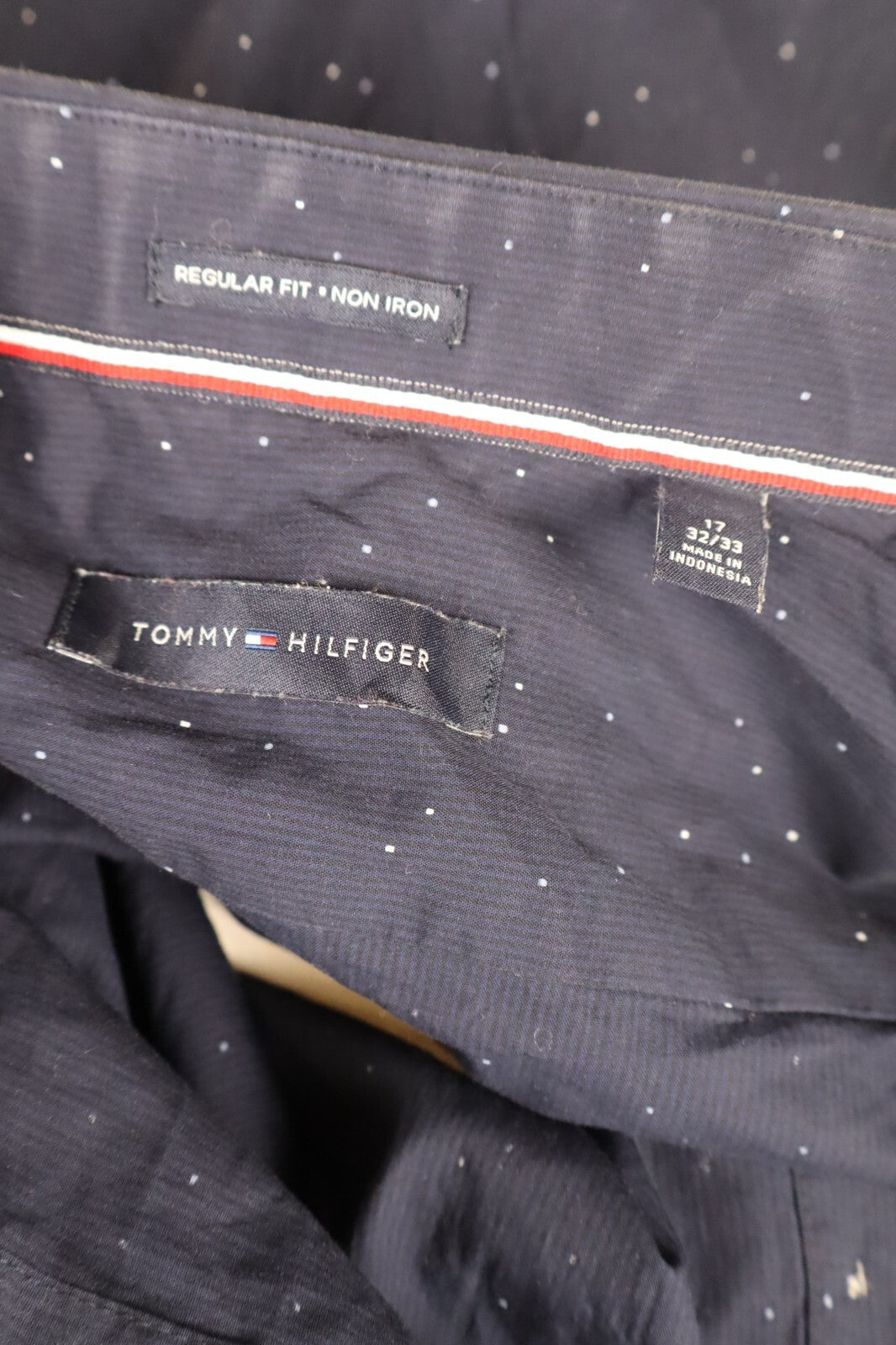 TOMMY HILFIGER CAMICIA UOMO COTONE TG. 17 32/33 MAN CASUAL VINTAGE SHIRT COTTON