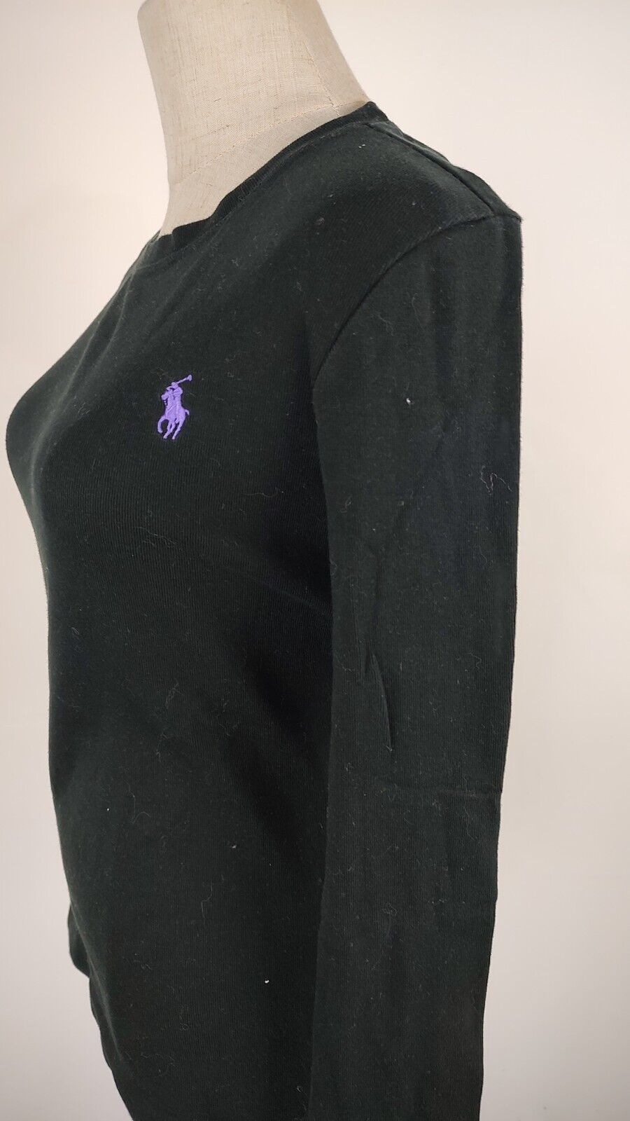 RALPH LAUREN SPORT MAGLIA COTONE DONNA TG. L WOMAN CASUAL VINTAGE T-SHIRT