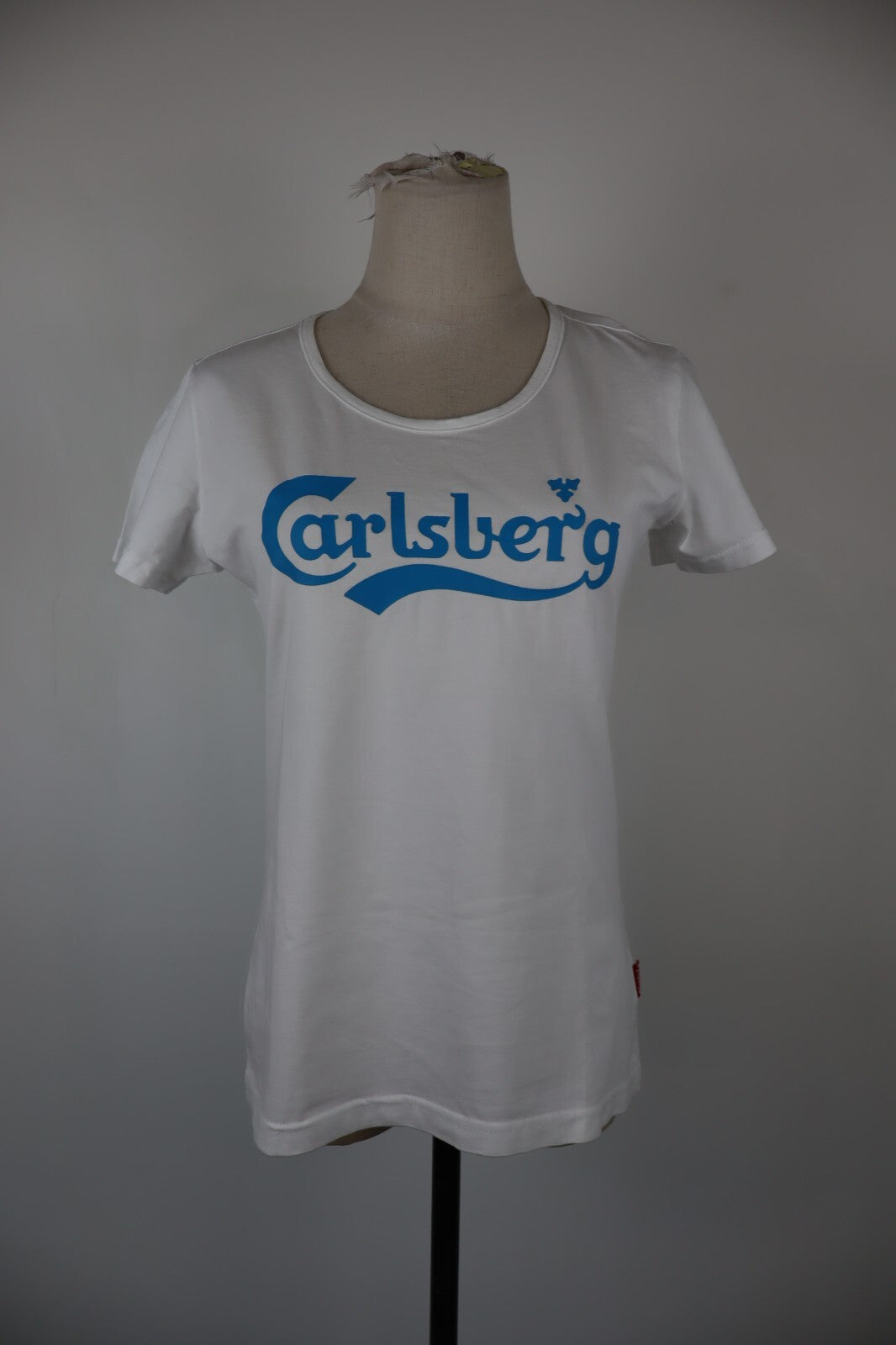 CARLSBERG MAGLIA DONNA TG. L WOMAN CASUAL VINTAGE TOP T-SHIRT COTONE