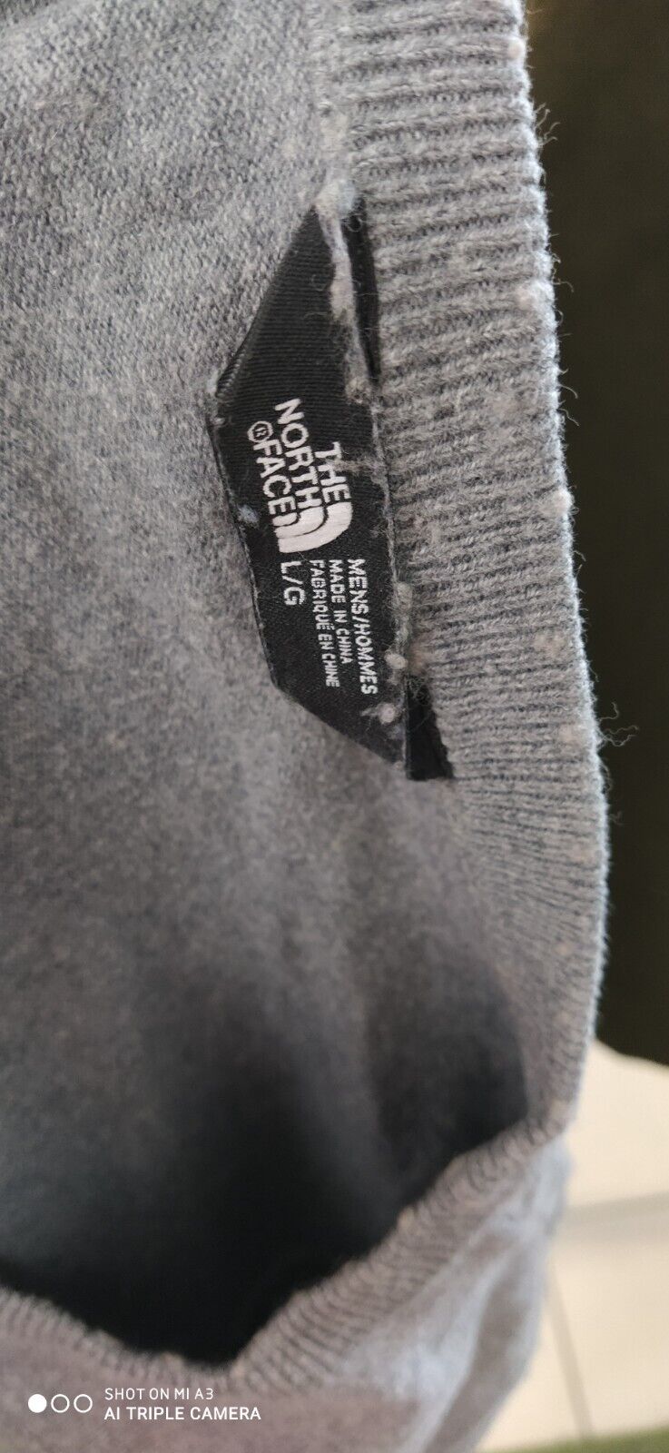 THE NORTH FACE MAGLIONE MAGLIA COTONE VINTAGE UOMO Tg. L SWEATER MAN CASUAL