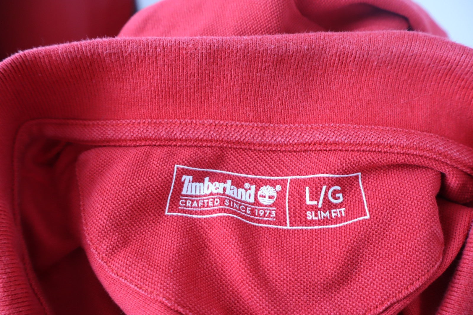 TIMBERLAND MAGLIA POLO COTONE UOMO TG L MAN T-SHIRT CASUAL VINTAGE COTTON LOGO