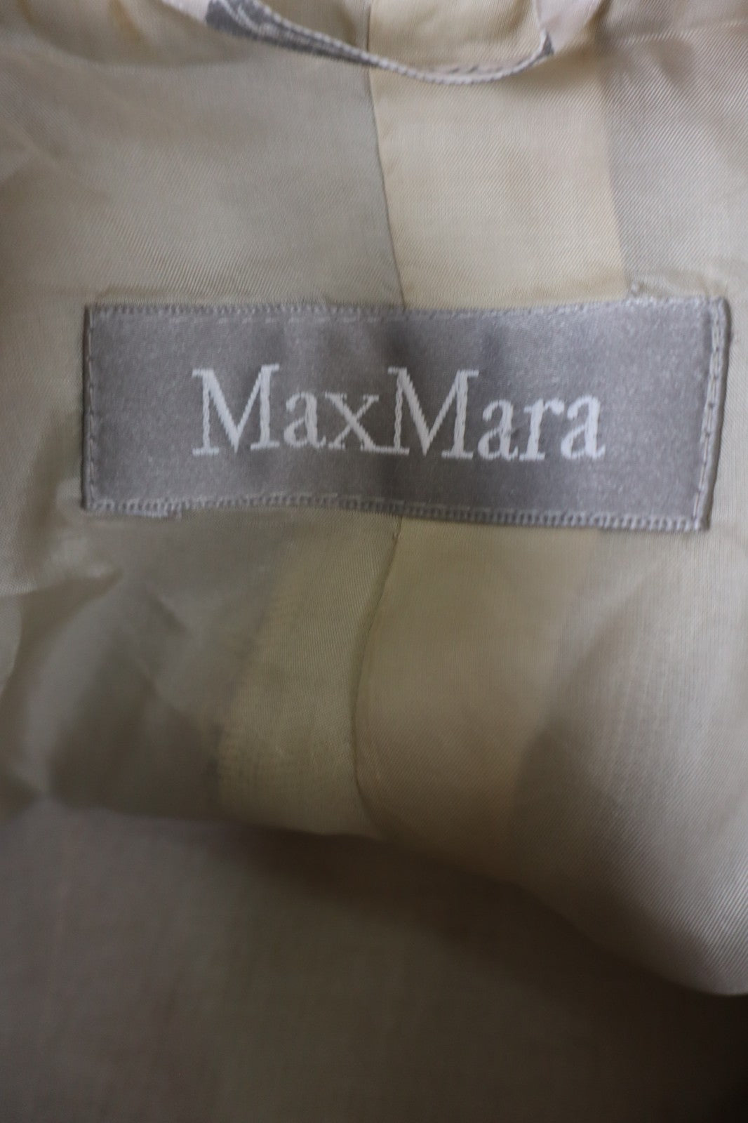 MAX MARA GIACCA BLAZER DONNA Tg 42 WOMAN VINTAGE JACKET COTONE LINO