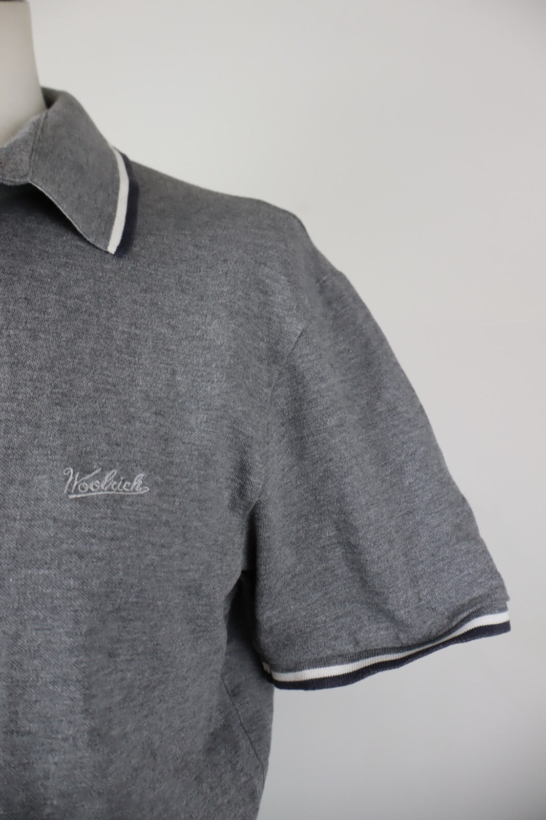 WOOLRICH MAGLIA POLO UOMO TG L MAN T-SHIRT CASUAL VINTAGE COTONE