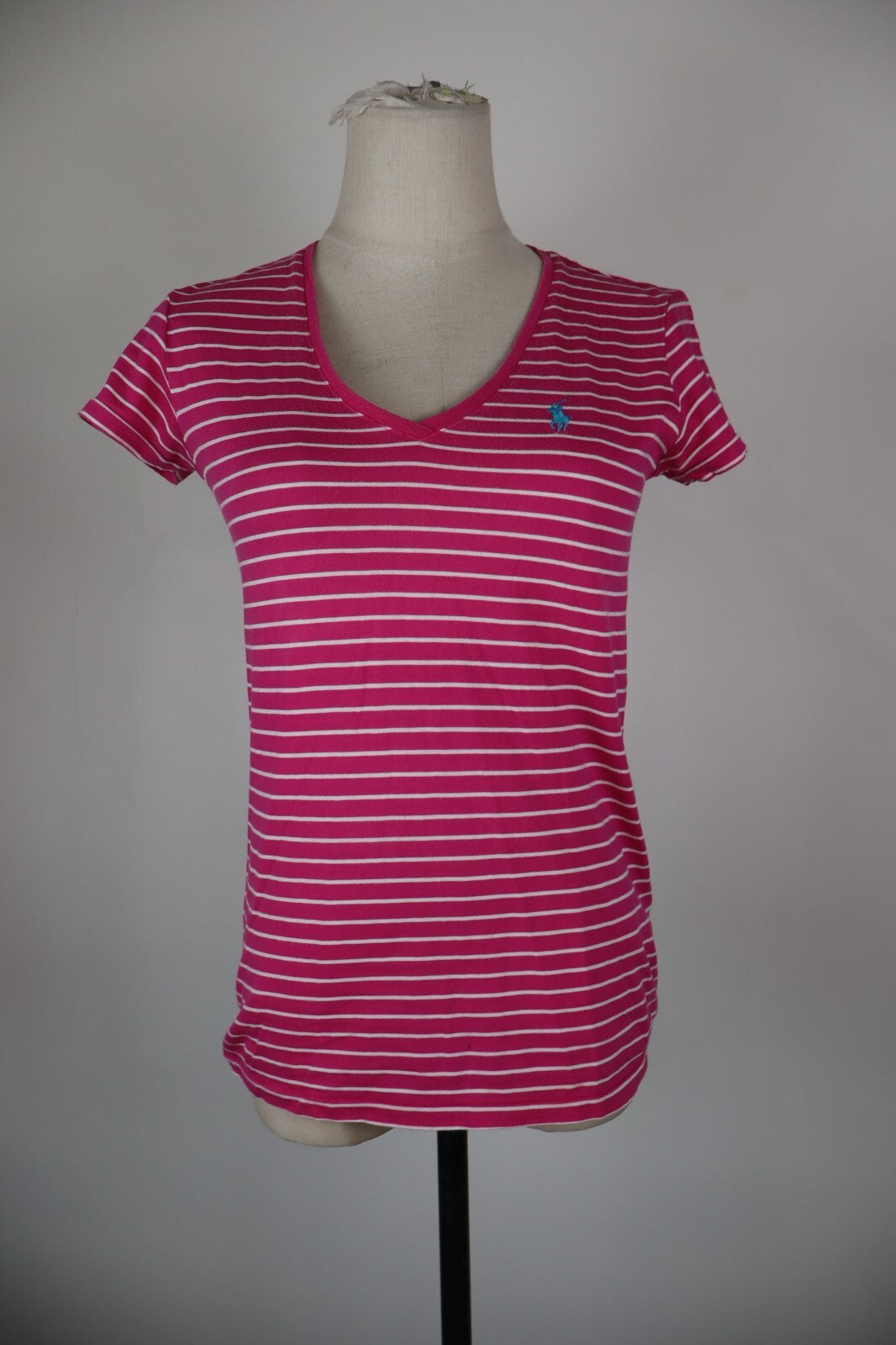 RALPH LAUREN SPORT DONNA MAGLIA COTONE TG. XS WOMAN COTTON SHIRT CASUAL VINTAGE