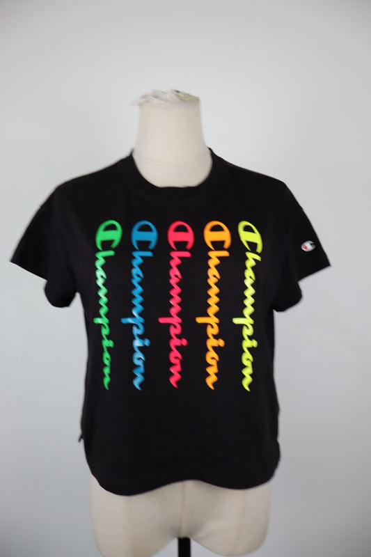 CHAMPION MAGLIA DONNA TG. M WOMAN T-SHIRT CASUAL VINTAGE COTONE COTTON