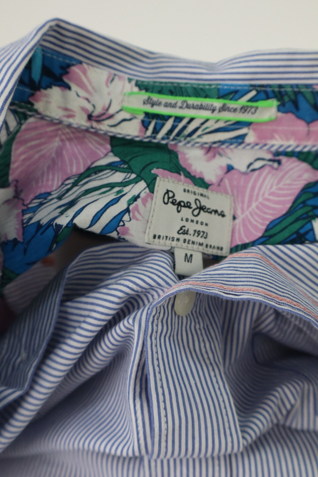 PEPE JEANS CAMICIA UOMO COTONE TG M  MAN CASUAL VINTAGE SHIRT COTONE