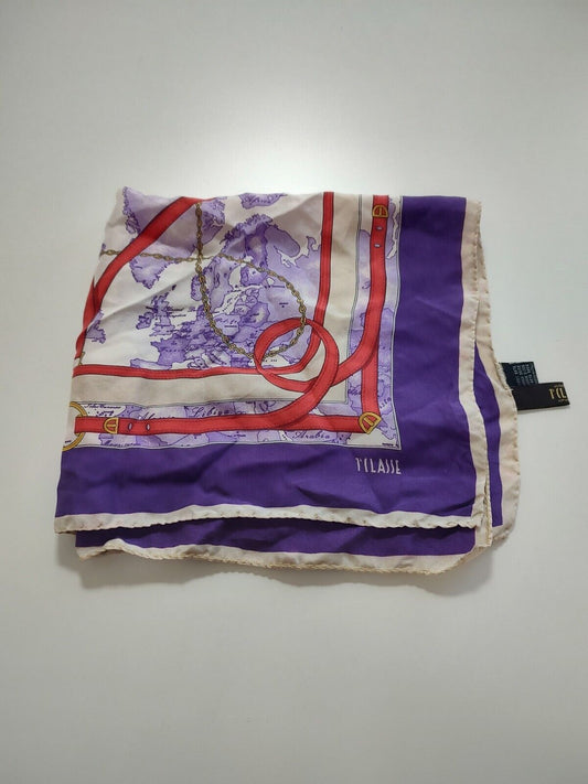 ALVIERO MARTINI 1 CLASSE FOULARD 100% SILK SETA SCARVES SCARF SQUARE MADE ITALY