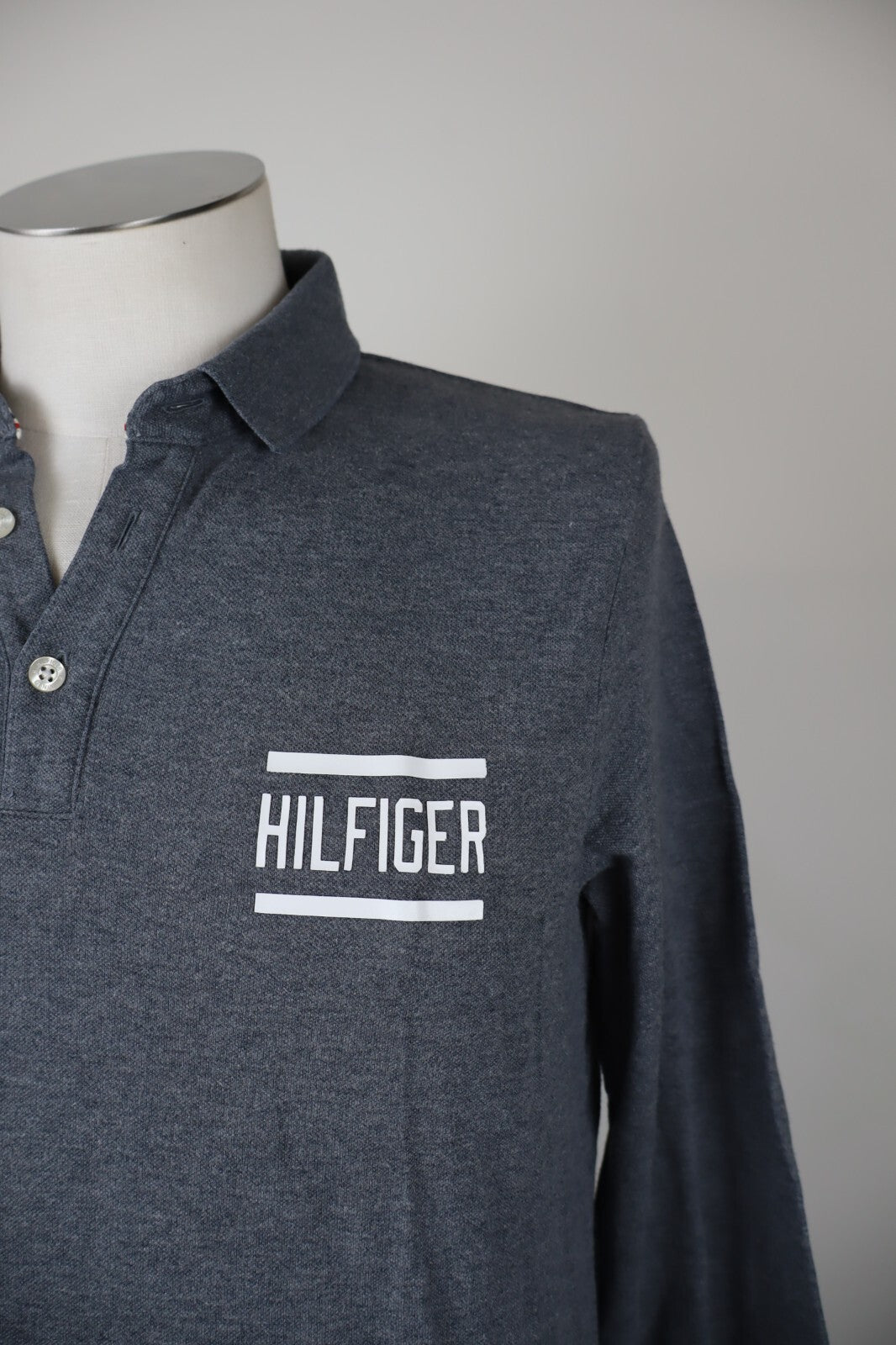 TOMMY HILFIGER DENIM MAGLIA POLO UOMO TG. L MAN T-SHIRT CASUAL VINTAGE