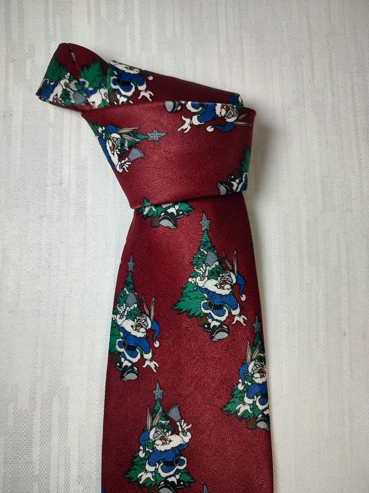 WARNER BROS BUGS BUNNY CRAVATTA NECKTIE CLASSIC CASUAL VINTAGE