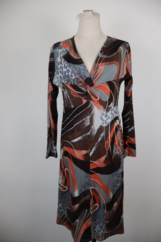 GATTINONI ROMA VESTITO ABITO MANICHE LUNGHE DONNA M WOMAN CASUAL VINTAGE DRESS