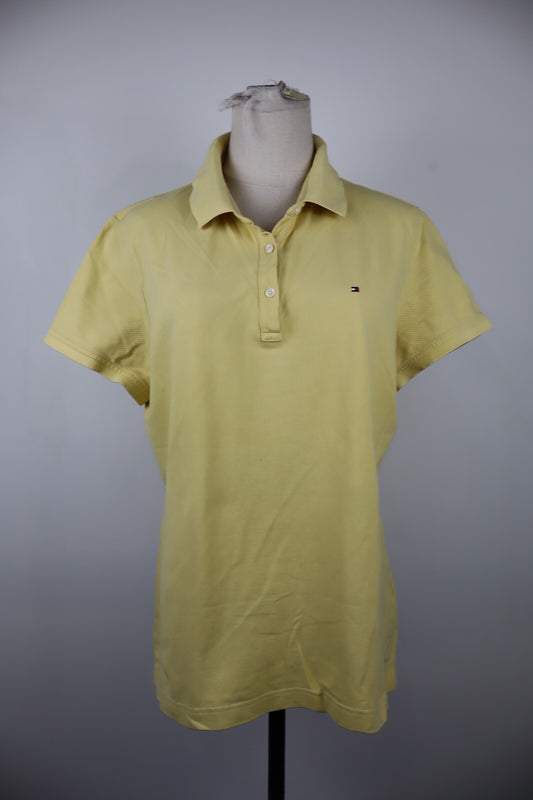 TOMMY HILFIGER POLO MAGLIA DONNA COTONE TG. XL WOMAN SHIRT CASUAL VINTAGE LOGO