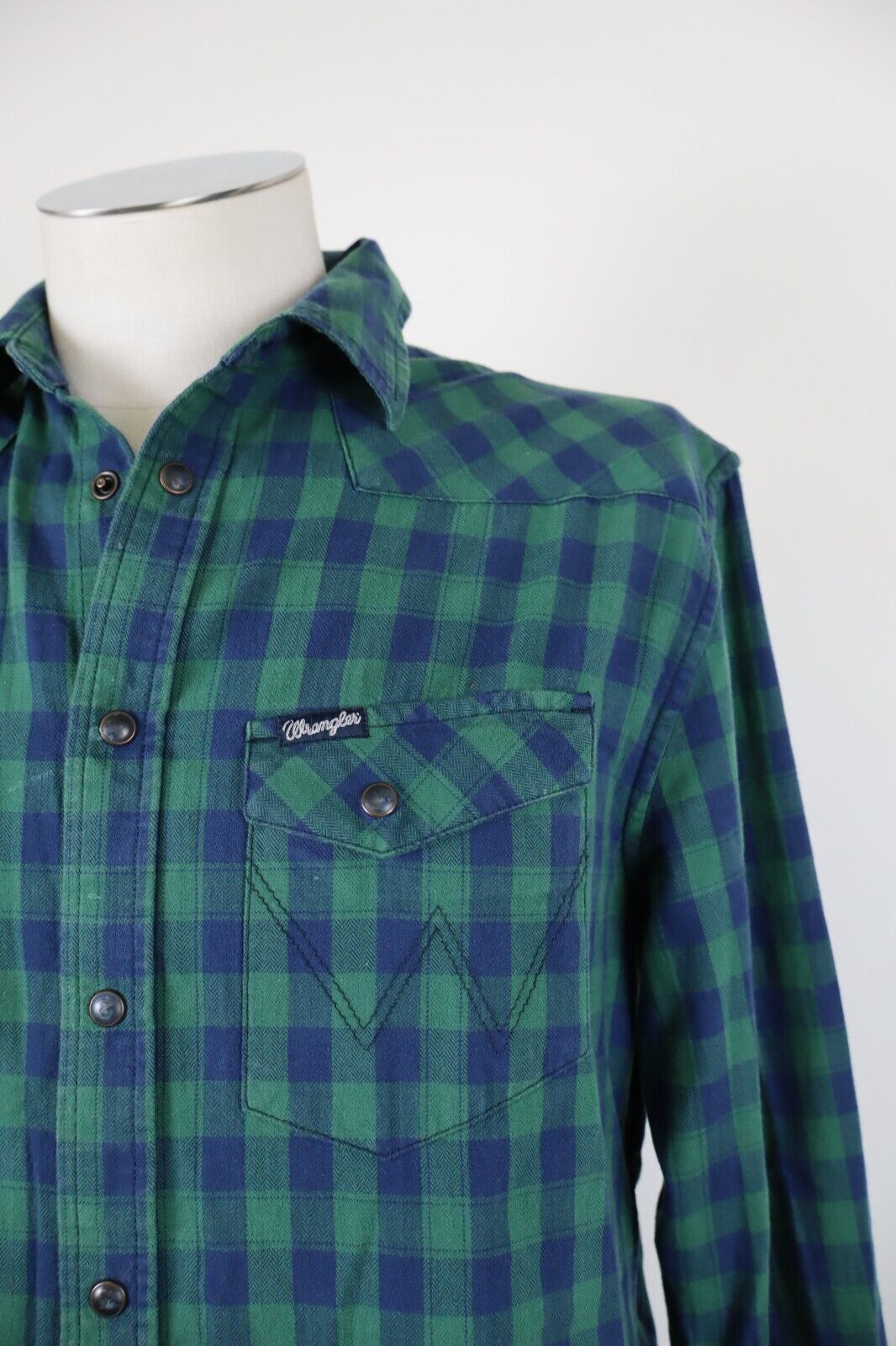 WRANGLER CAMICIA UOMO TG. S REGULAR  MAN CASUAL VINTAGE SHIRT COTONE COTTON