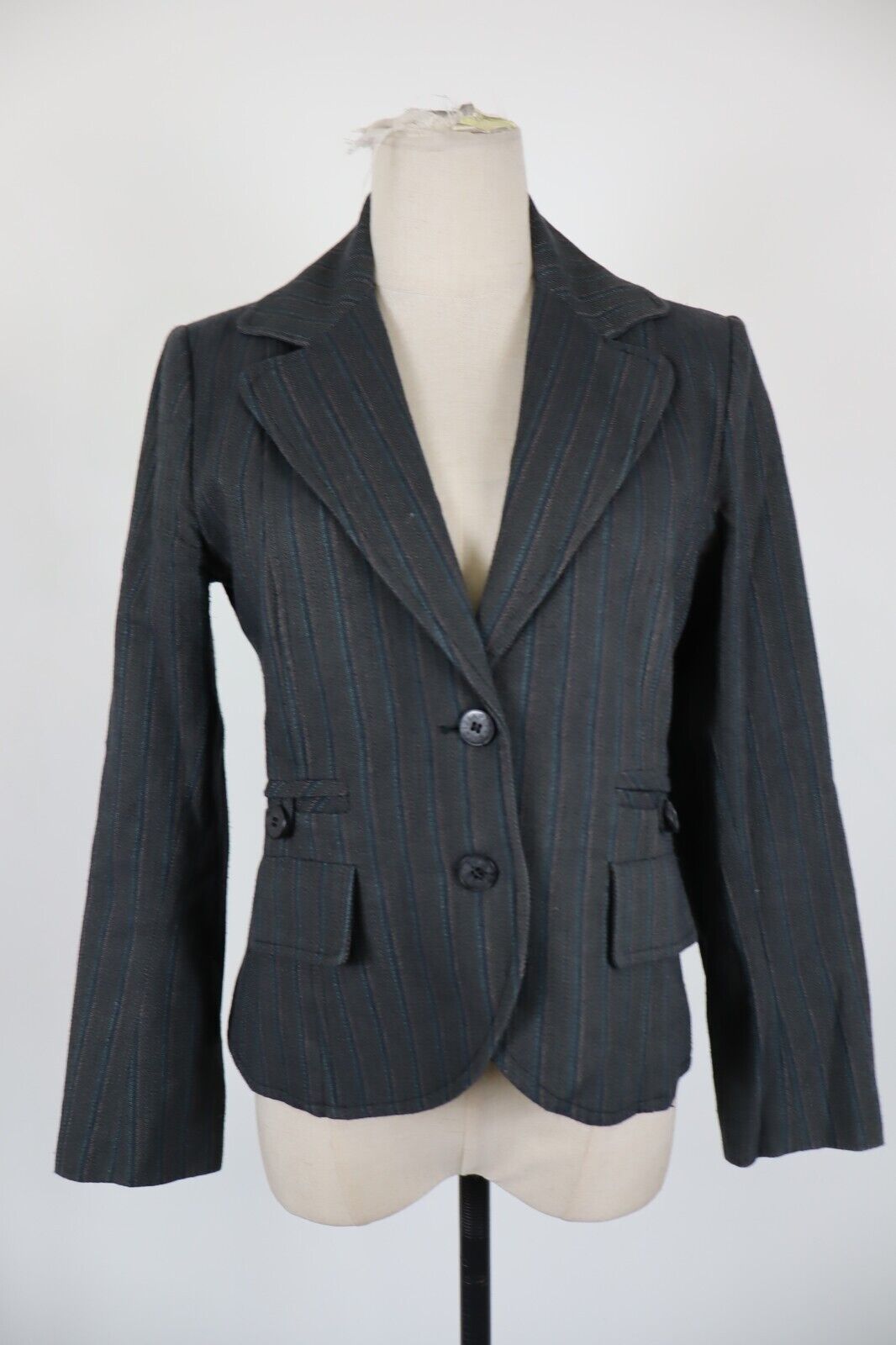 PATRIZIA PEPE GIACCA BLAZER DONNA Tg 44 WOMAN VINTAGE JACKET COTONE LANA