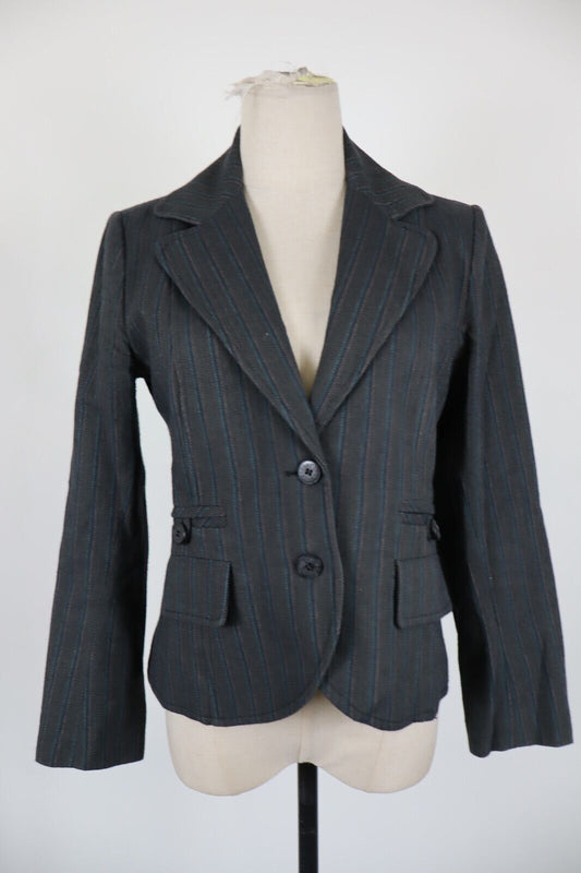 PATRIZIA PEPE GIACCA BLAZER DONNA Tg 44 WOMAN VINTAGE JACKET COTONE LANA