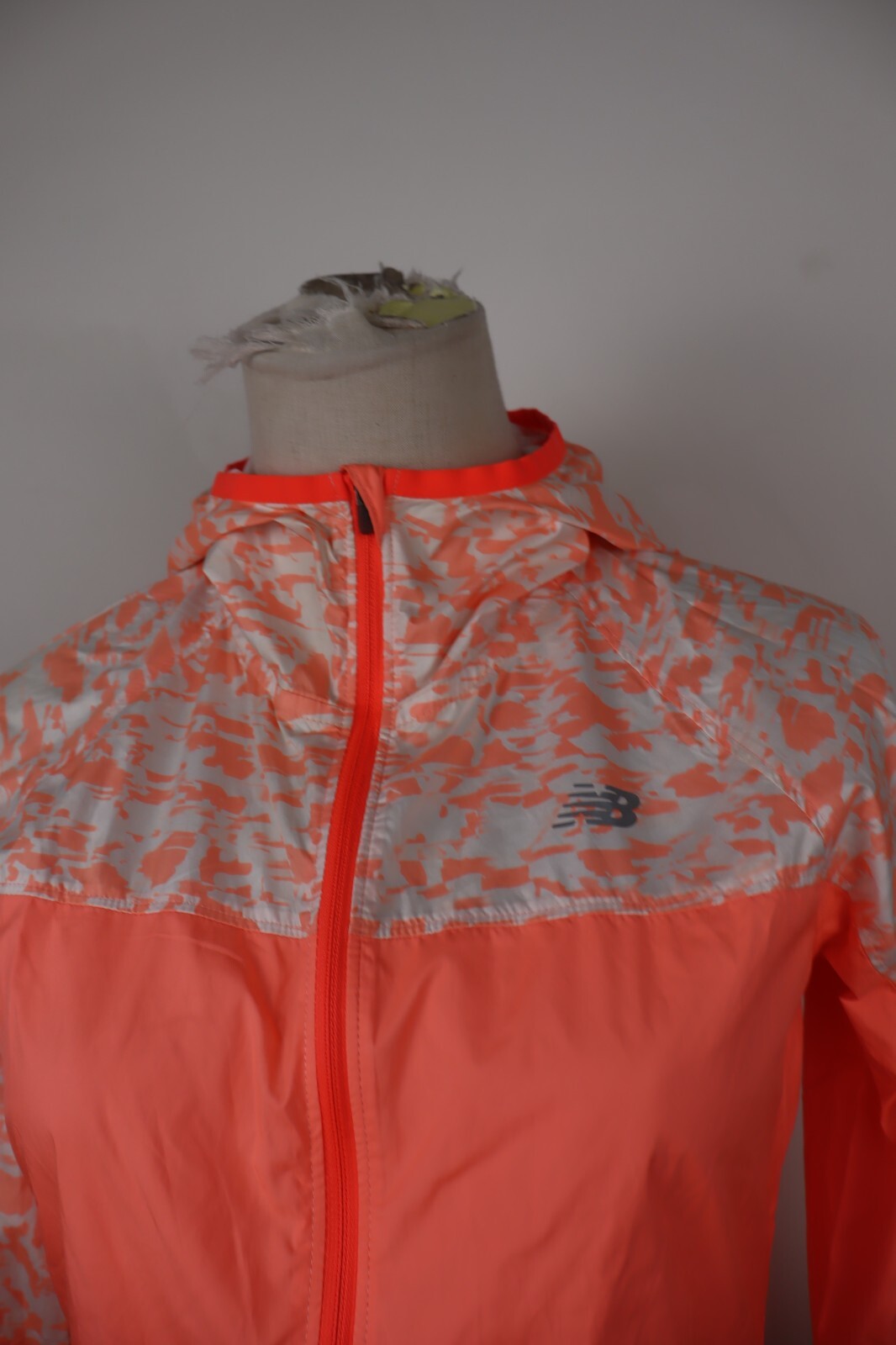 NEW BALANCE GIACCA CON ZIP IMPERMEABILE DONNA Tg XS WOMAN CASUAL VINTAGE SPORT