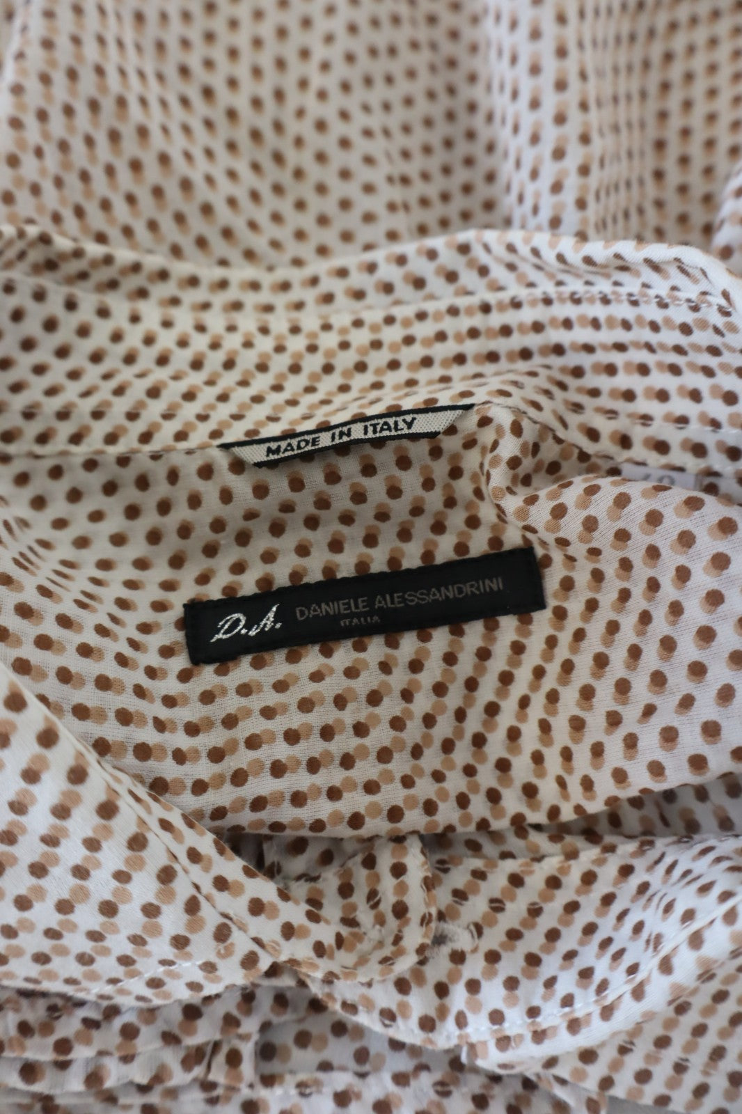 DANIELE ALESSANDRINI CAMICIA SHIRT UOMO TG 40 15.75 MAN VINTAGE CASUAL LOGO