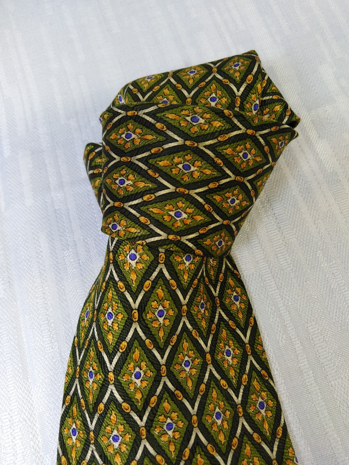 BOLGHERI UOMO 100%  SILK TIE SETA CRAVATTA NECKTIE MADE IN ITALY VINTAGE