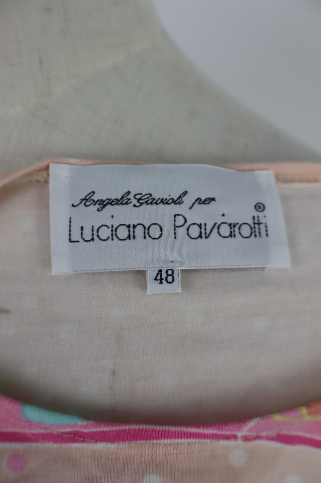 LUCIANO PAVAROTTI MAGLIA DONNA TG. 48 WOMAN CASUAL VINTAGE TOP T-SHIRT