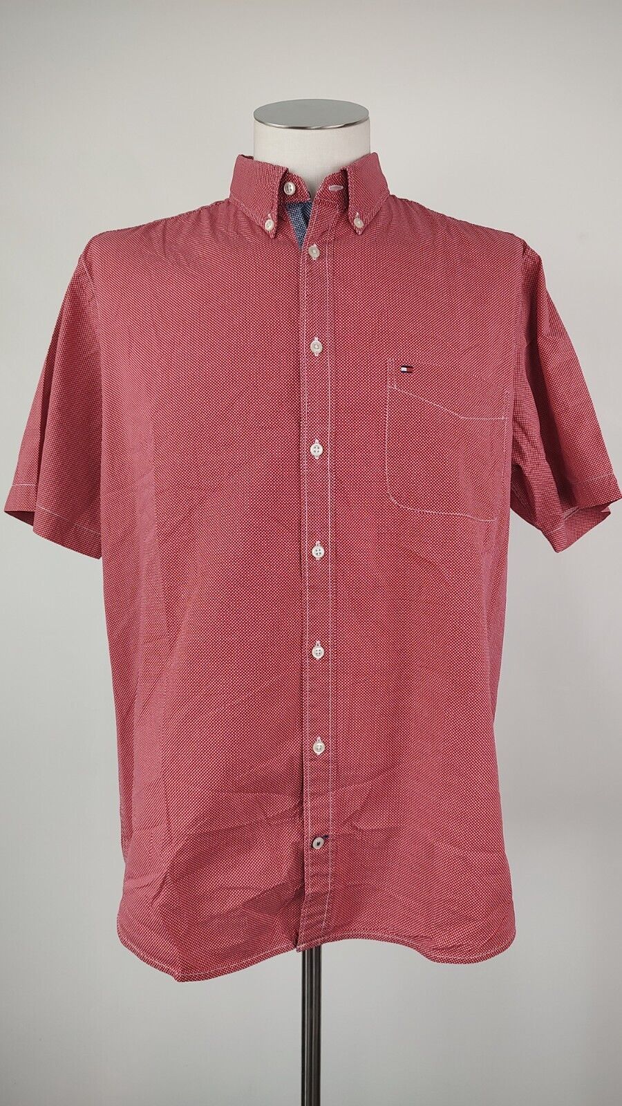 TOMMY HILFIGER CAMICIA COTTON COTONE UOMO TG. L MAN CASUAL VINTAGE SHIRT