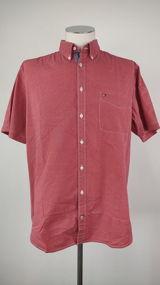 TOMMY HILFIGER CAMICIA COTTON COTONE UOMO TG. L MAN CASUAL VINTAGE SHIRT