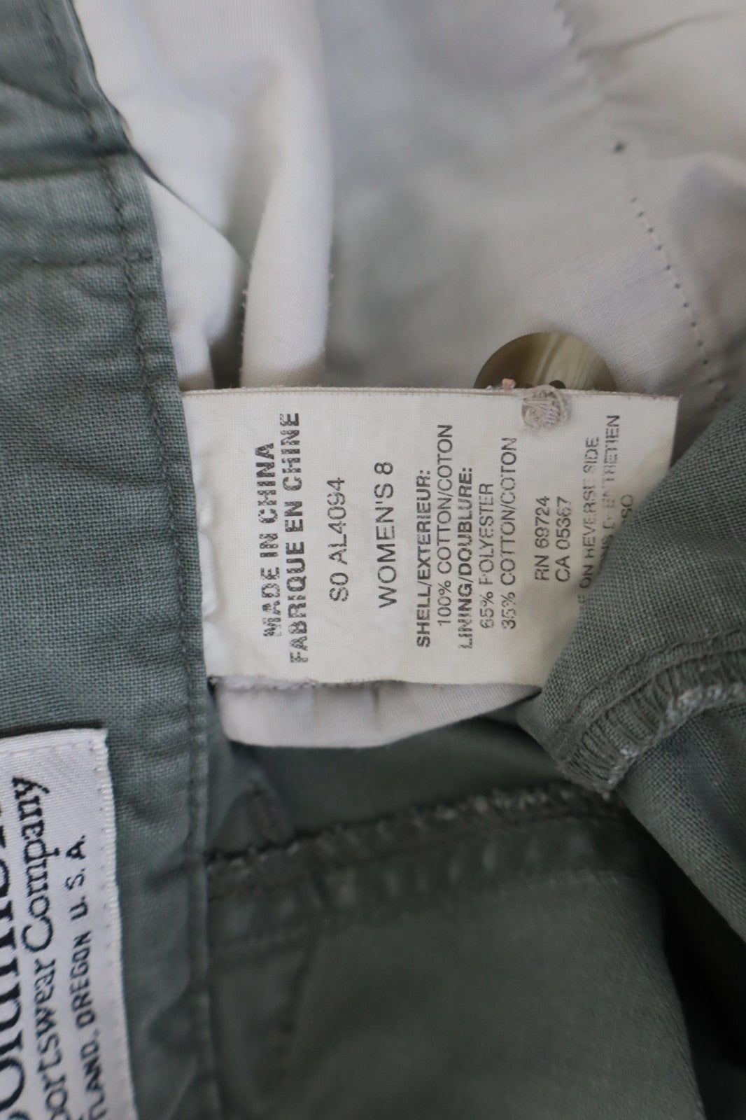COLUMBIA BERMUDA PANTALONE DONNA TG 8 M WOMAN SHORTS CARGO VINTAGE CASUAL COTONE