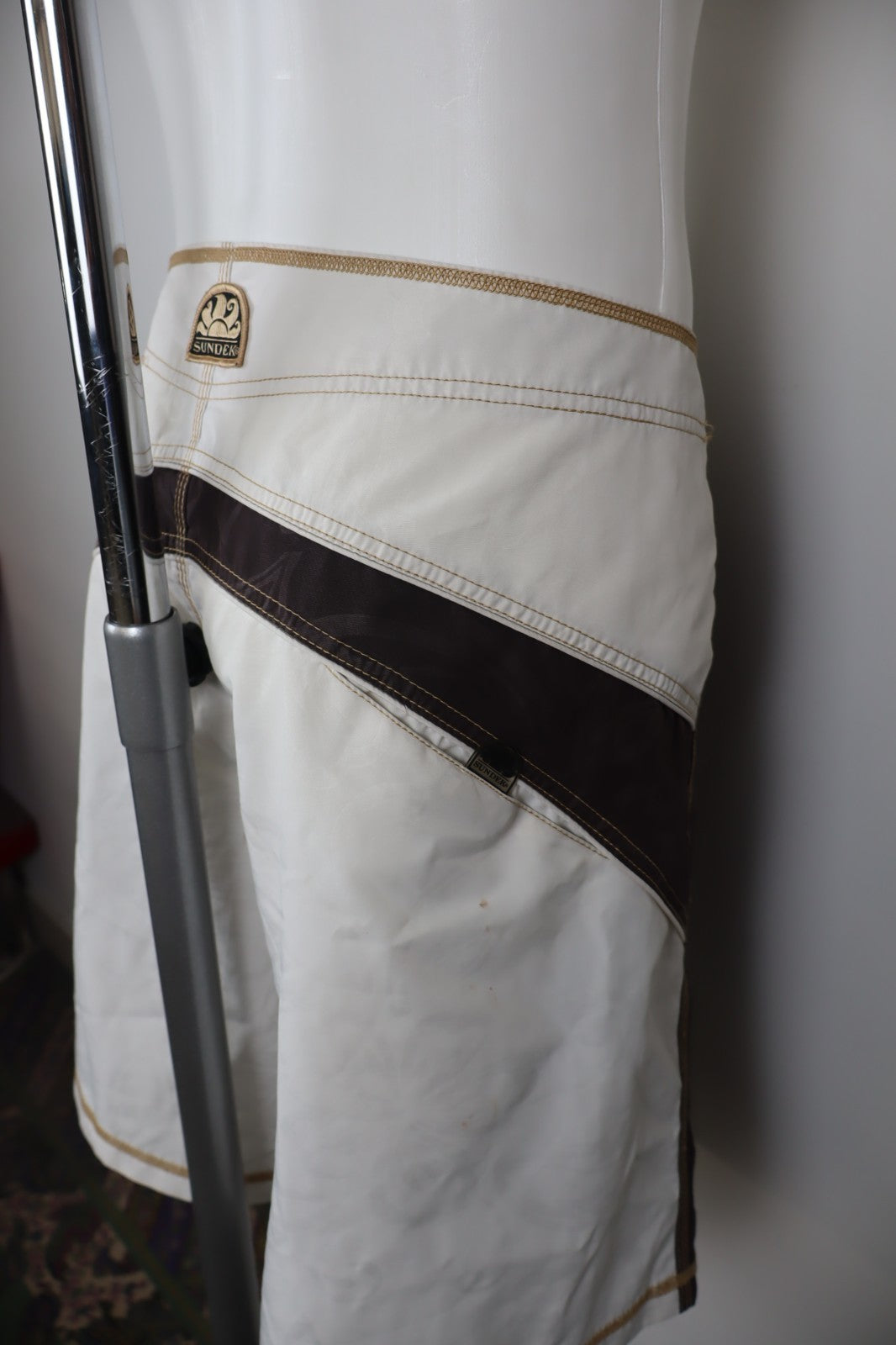 SUNDEK COSTUME PANTALONCINO MARE UOMO TG 37 MEN SWIMSUIT VINTAGE CASUAL