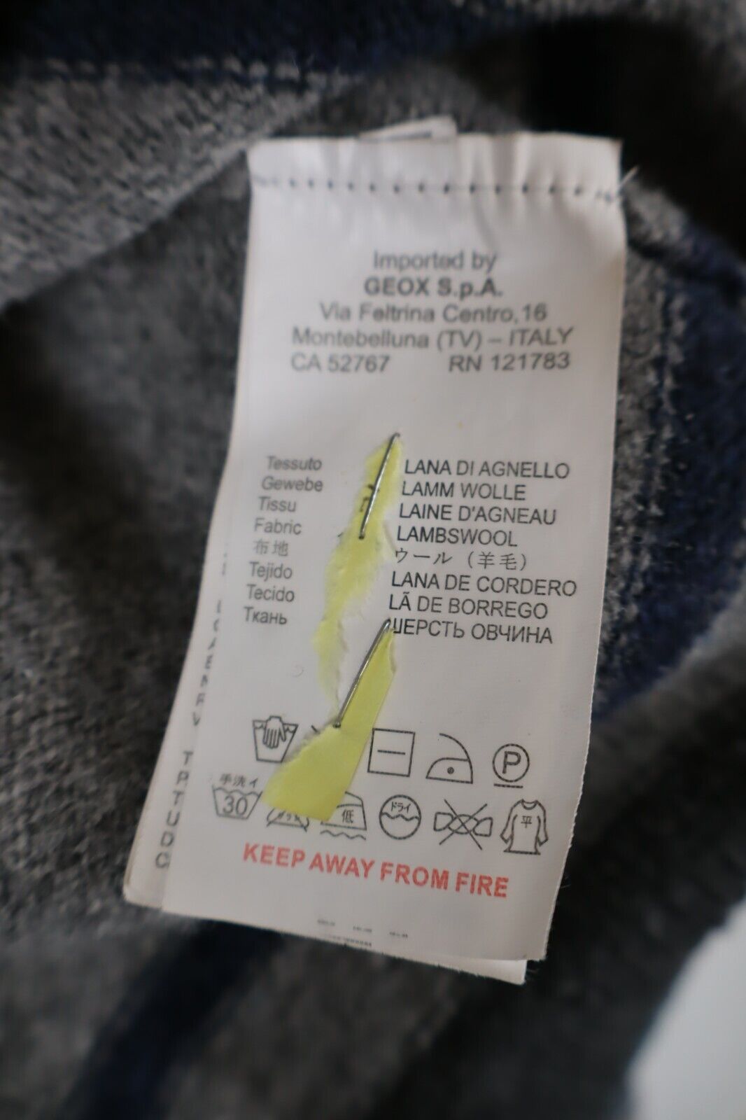 GEOX MAGLIONE LANA D'AGNELLO VINTAGE UOMO Tg. L MAN SWEATER CASUAL