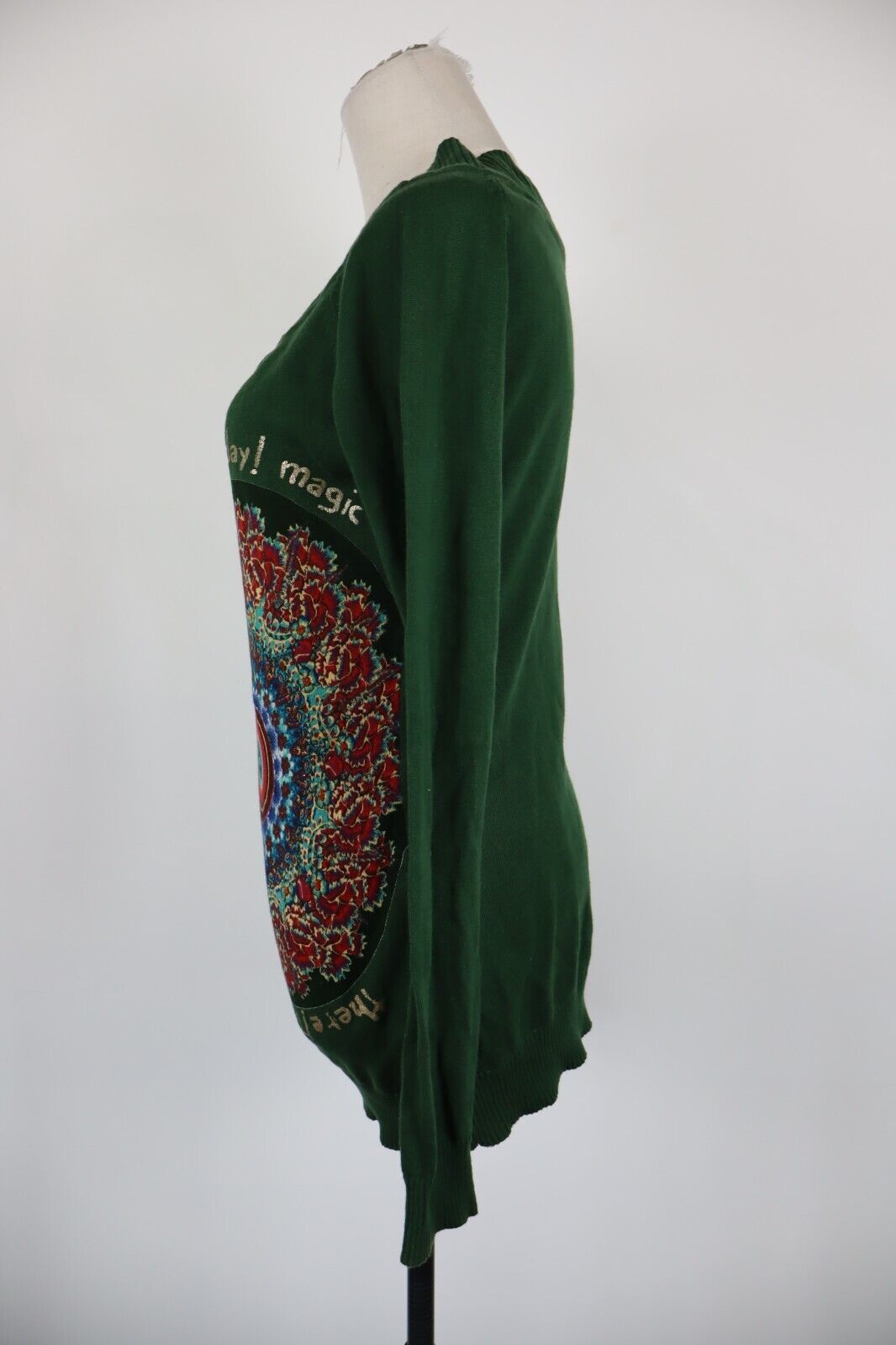 DESIGUAL MAGLIA DONNA TG. M WOMAN T-SHIRT CASUAL VINTAGE COTONE COTTON