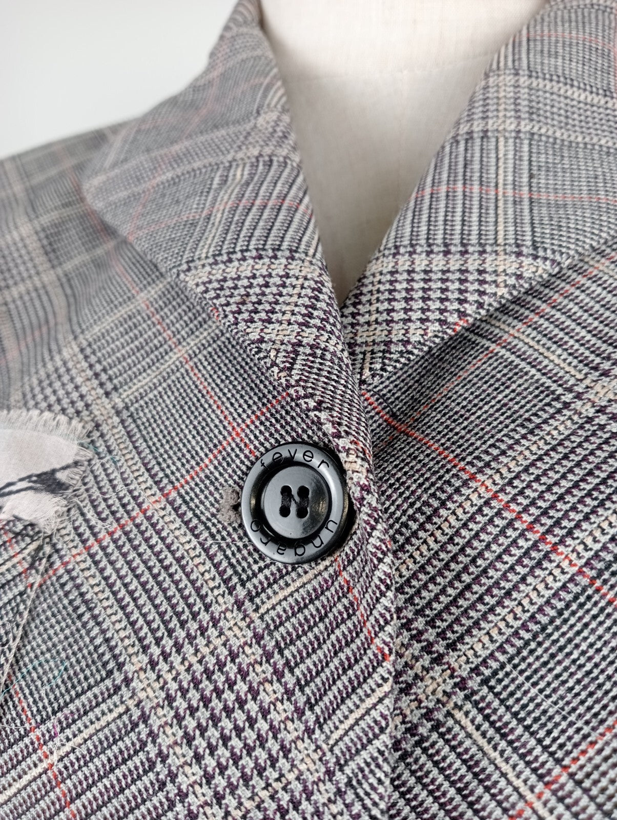 UNGARO FEVER BLAZER GIACCA DONNA LANA WOOL Tg 42 WOMAN CASUAL VINTAGE JACKET