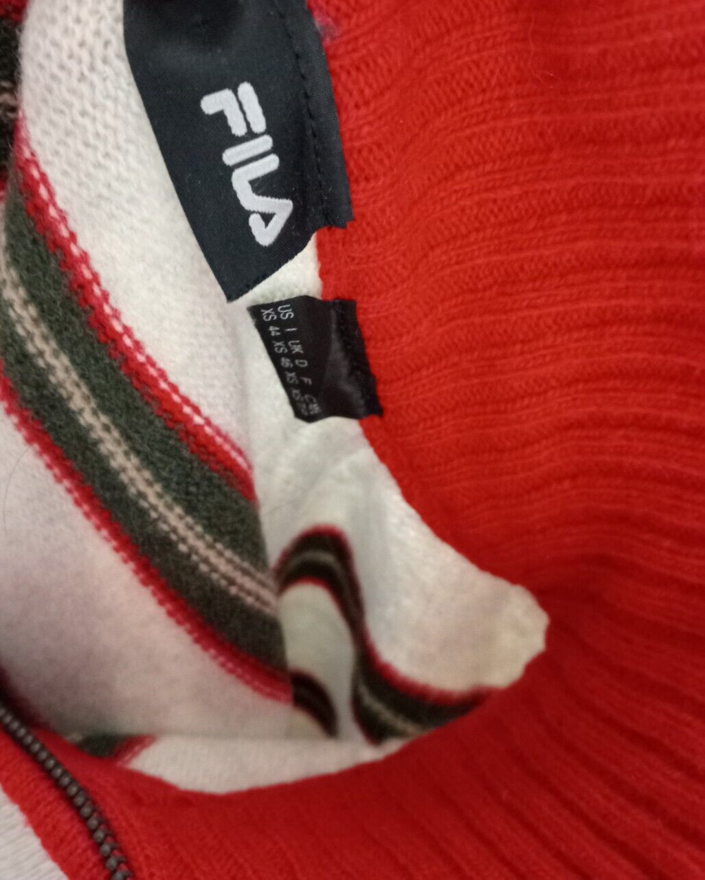 FILA MAGLIONE LANA WOOL UOMO TG 44 MAN SWEATER CASUAL VINTAGE MADE ITALY