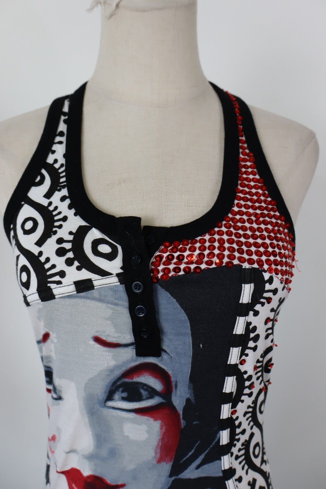 DESIGUAL VESTITO DONNA TG. M WOMAN CASUAL VINTAGE DRESS ABITO CIRQUE DU SOLEIL