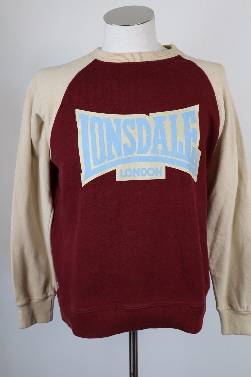 LONSDALE FELPA MAGLIA UOMO Tg M MAN SWEATSHIRT CASUAL VINTAGE COTONE COTTON