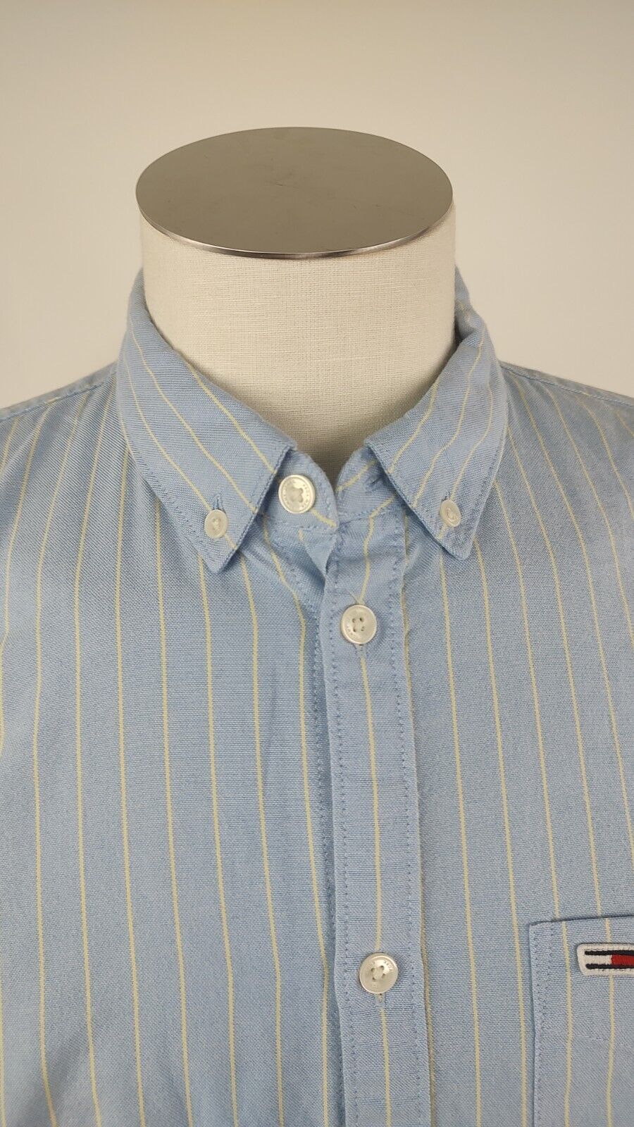 TOMMY JEANS CAMICIA UOMO COTONE TG. L MAN CASUAL VINTAGE COTTON SHIRT