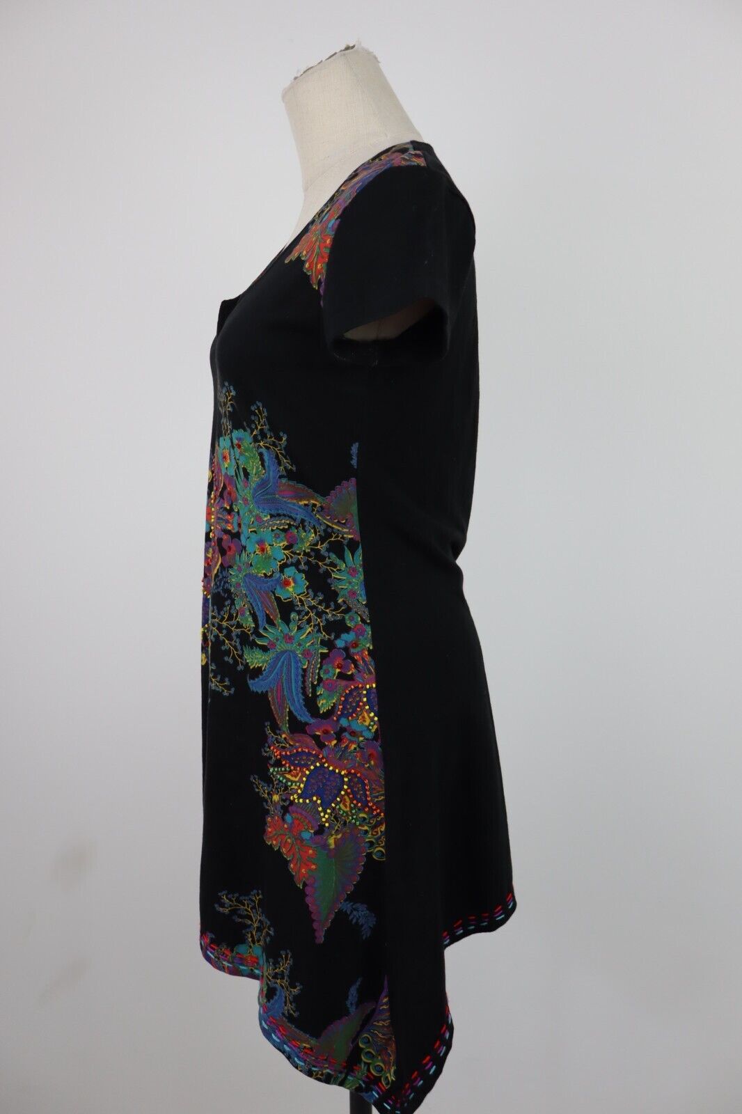 DESIGUAL VESTITO ABITO DONNA TG. S WOMAN CASUAL VINTAGE DRESS