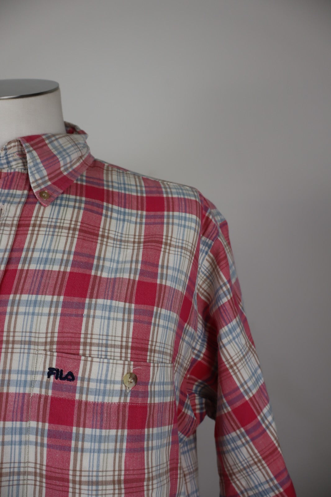 FILA CAMICIA UOMO COTONE TG. L MAN CASUAL VINTAGE SHIRT COTTON