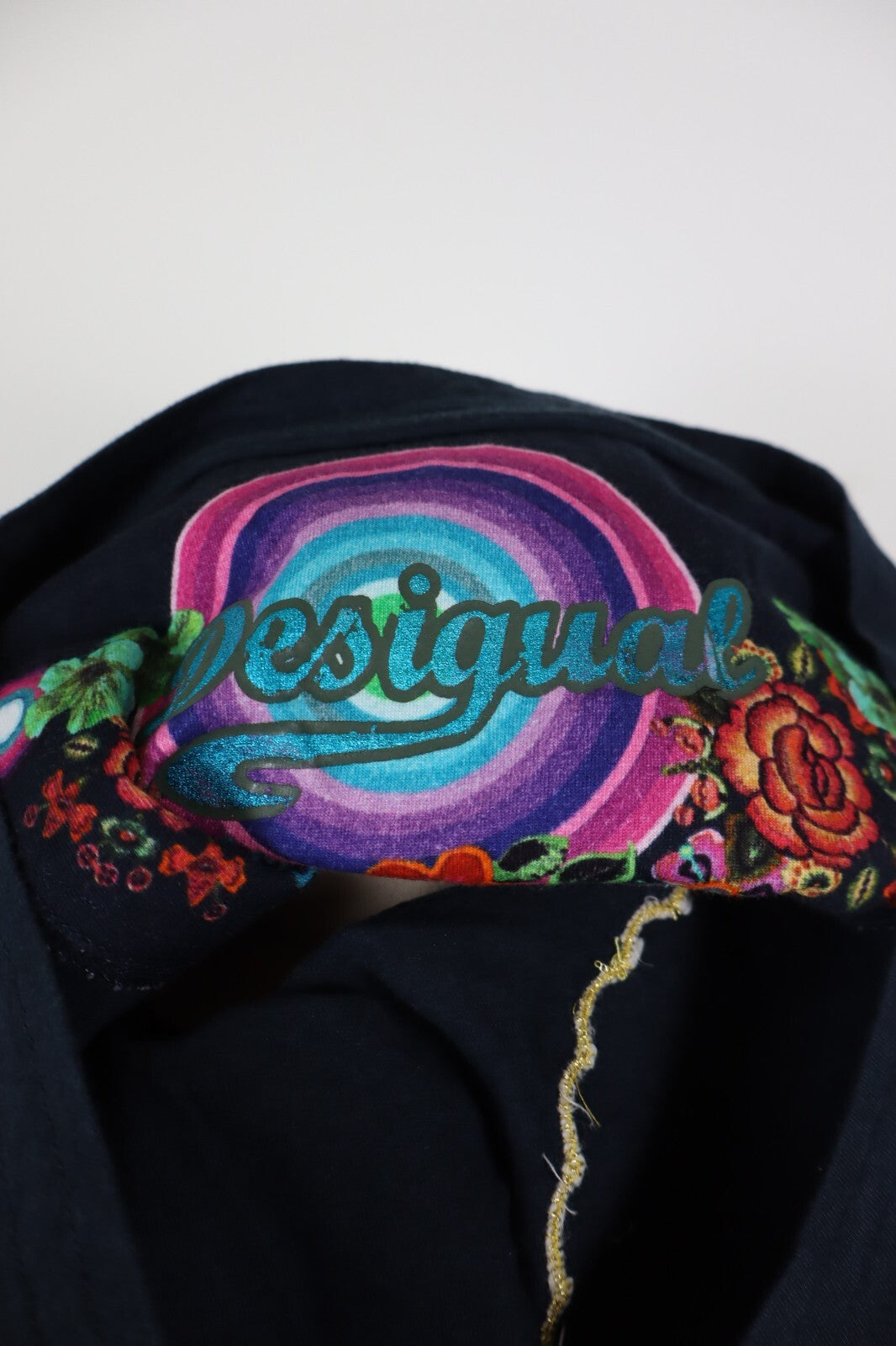 DESIGUAL MAGLIA DONNA TG. XL WOMAN CASUAL VINTAGE T-SHIRT TOP COTONE