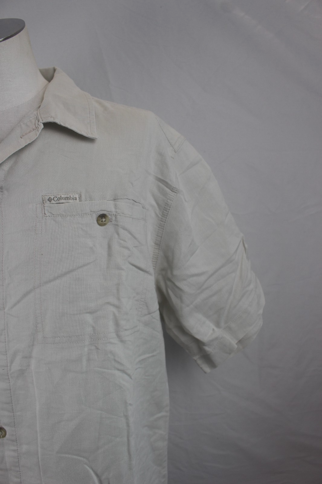 COLUMBIA CAMICIA UOMO COTONE TG. M MAN CASUAL VINTAGE COTTON SHIRT