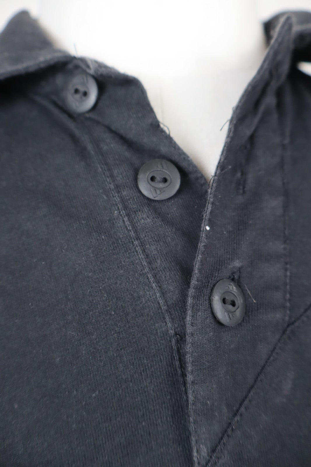 ADIDAS ALL BLACKS MAGLIA POLO UOMO M MAN T-SHIRT CASUAL VINTAGE COTONE COTTON