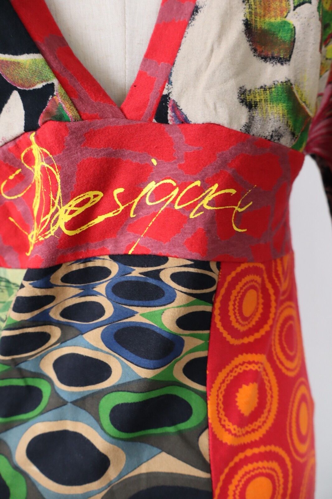 DESIGUAL MAGLIA DONNA TG. M WOMAN CASUAL VINTAGE T-SHIRT TOP