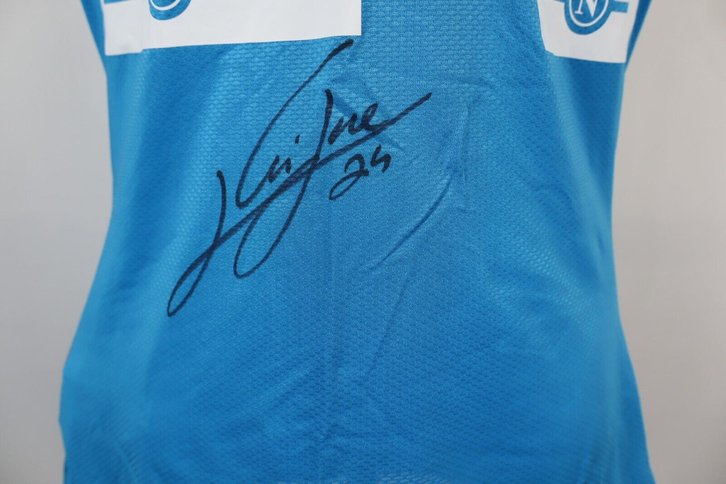 KAPPA NAPOLI INSIGNE N 24 MAGLIA CALCIO UOMO M SHIRT SOCCER AUTOGRAFATA JERSEY